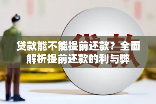 点军贷款能不能提前还款？全面解析提前还款的利与弊