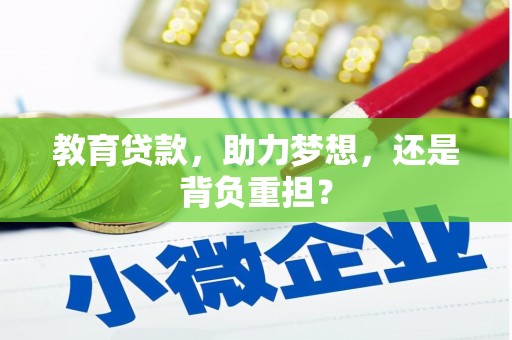 点军教育贷款，助力梦想，还是背负重担？