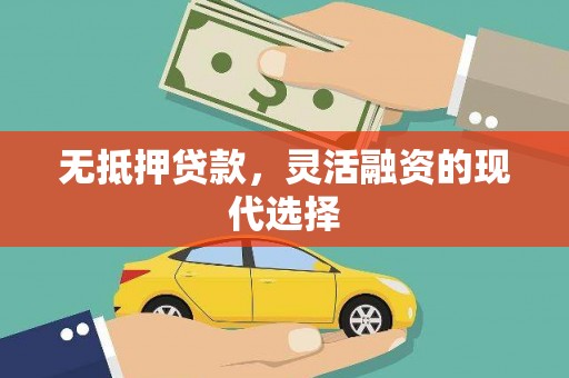 点军无抵押贷款，灵活融资的现代选择