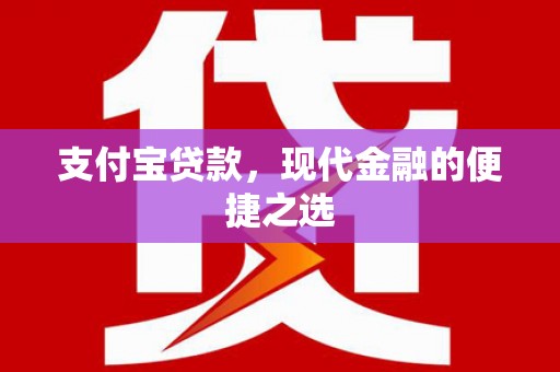 点军支付宝贷款，现代金融的便捷之选