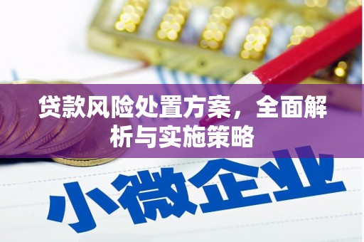 点军贷款风险处置方案，全面解析与实施策略