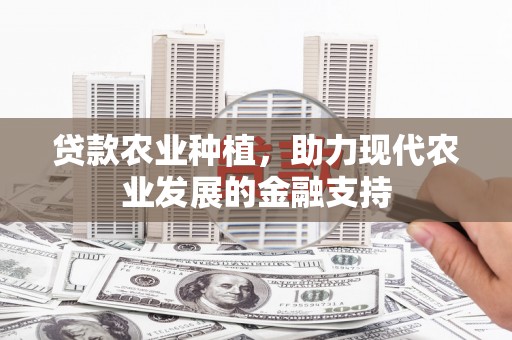 点军贷款农业种植，助力现代农业发展的金融支持